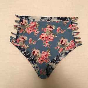 Custom made high waisted, cheeky bikini bottom